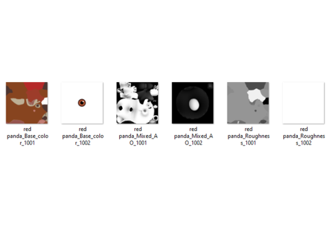 Kresk&oacute;wka czerwona panda Model 3D