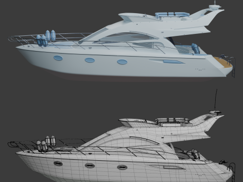 Yate Modelo 3D
