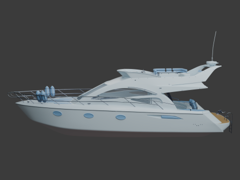 नौका 3D मॉडल