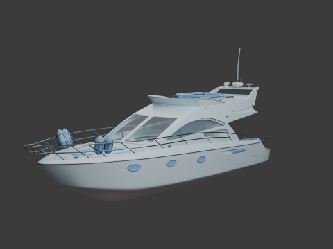 नौका 3D मॉडल