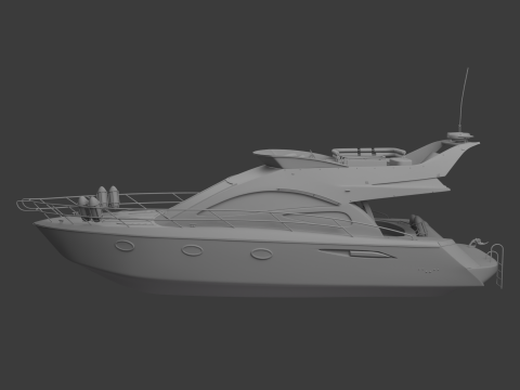 नौका 3D मॉडल
