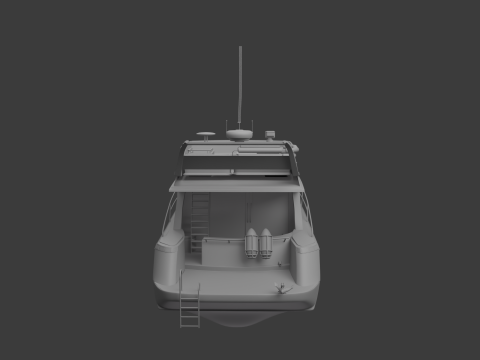 नौका 3D मॉडल