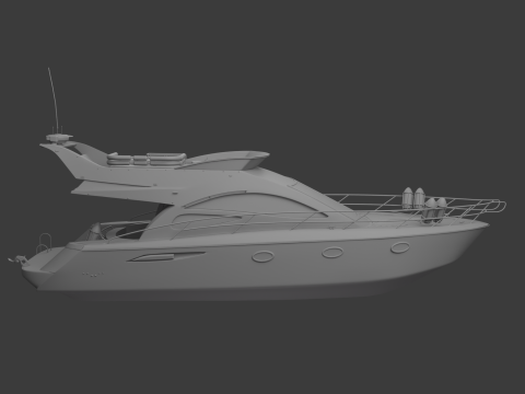 नौका 3D मॉडल