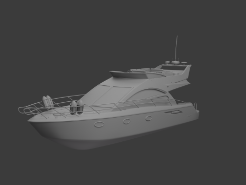 नौका 3D मॉडल