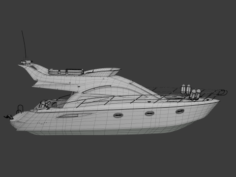 नौका 3D मॉडल