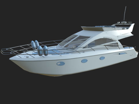 नौका 3D मॉडल