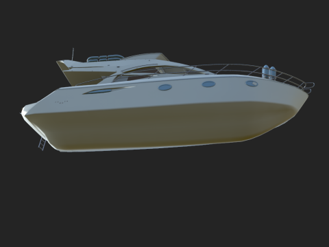 नौका 3D मॉडल