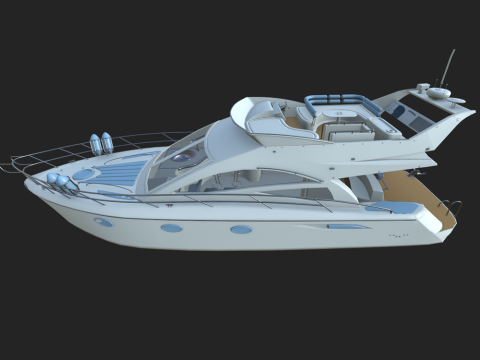 नौका 3D मॉडल