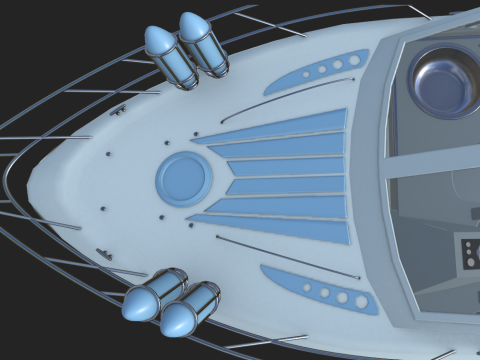 नौका 3D मॉडल