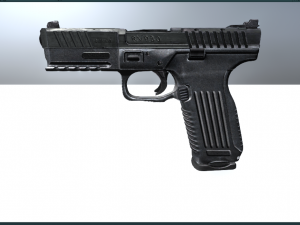 a simple pistol 3D Model