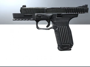 a simple pistol 3D Model