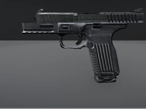 a simple pistol 3D Model