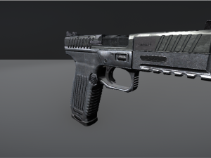 a simple pistol Modèle 3D