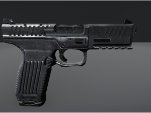 a simple pistol Modèle 3D