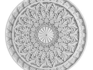 rosette ornament 3Dモデル