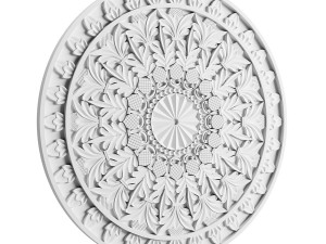rosette ornament 3D 模型
