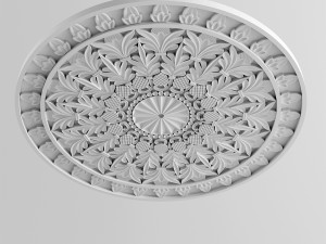 rosette ornament 3D 模型