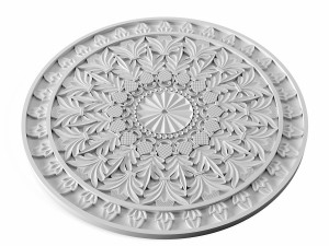 rosette ornament 3D 模型