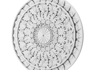 rosette ornament 3D 模型