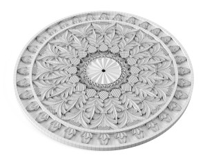 rosette ornament 3D 模型