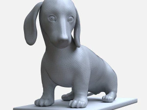 dachshund puppy 3D Model