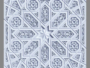 decorative panel with ornament 3D Model