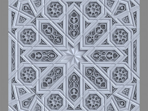 decorative panel with ornament 3D मॉडल