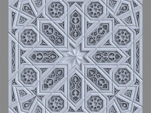 decorative panel with ornament 3D Model