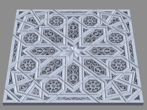 decorative panel with ornament 3D मॉडल