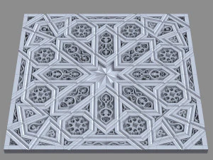 decorative panel with ornament 3D Model