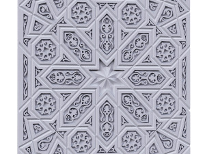 decorative panel with ornament 3D मॉडल