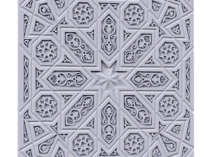 decorative panel with ornament 3D Model