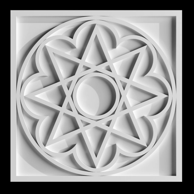 geometric ornament of the east-01 Model 3D .c4d .max .obj .3ds .fbx .stl .blend 