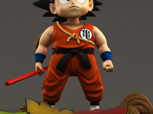 garoto goku Modelo de Impressão 3D