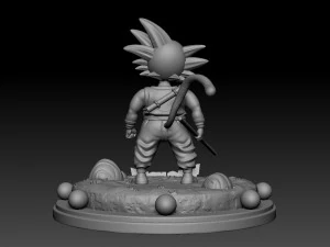 garoto goku Modelo de Impressão 3D