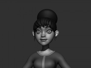 Body basemesh - Stylized female Modèle 3D