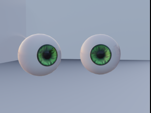 eyes green 3D-Modell
