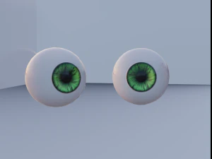 ojos verdes Modelo 3D
