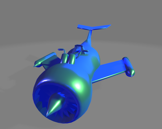 turbine flying motorcycle 3D 模型 .c4d .max .obj .3ds .fbx .stl .blend 