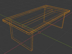 white table 3D Model