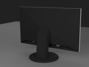 monitor black-gray 3D Modell