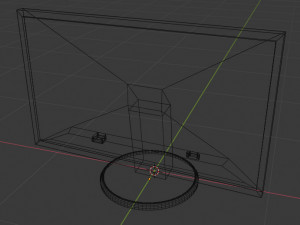 monitor black-gray 3D Modell