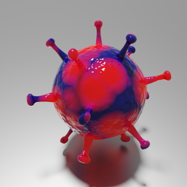 covid-19 3D Model .c4d .max .obj .3ds .fbx .stl .blend 