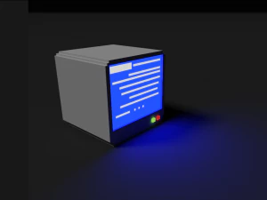 monitor voxel Modelo 3D