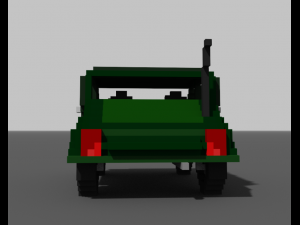 voxel jeep 3D Model