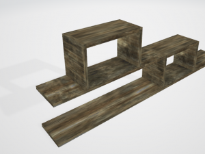 pack book bookshelf Model 3D