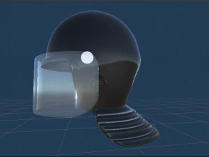 police riot helmet 3D Model