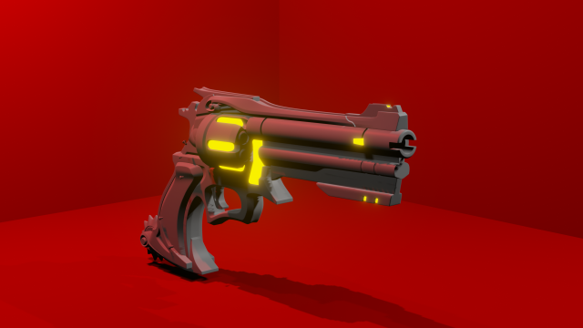 revolver 3Dモデル .c4d .max .obj .3ds .fbx .stl .blend 