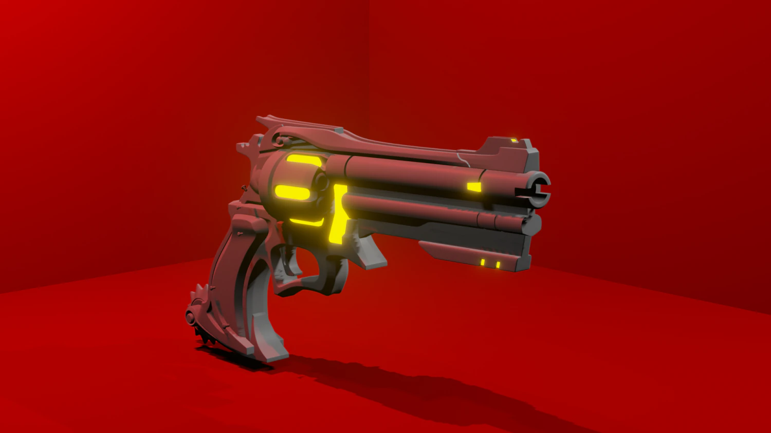 revolver 3D Model .c4d .max .obj .3ds .fbx .stl .blend 