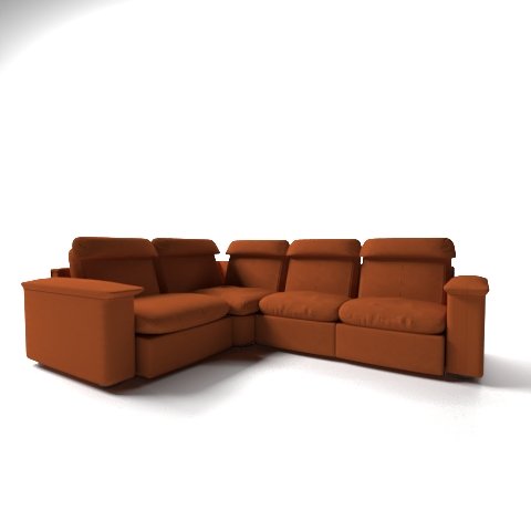 cornered sofa Model 3D .c4d .max .obj .3ds .fbx .stl .blend 